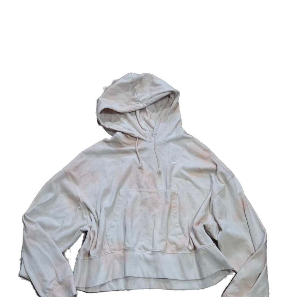 Nike Sportswear Essential Women's Fleece Cropped Tie-Dye Hoodie Medium